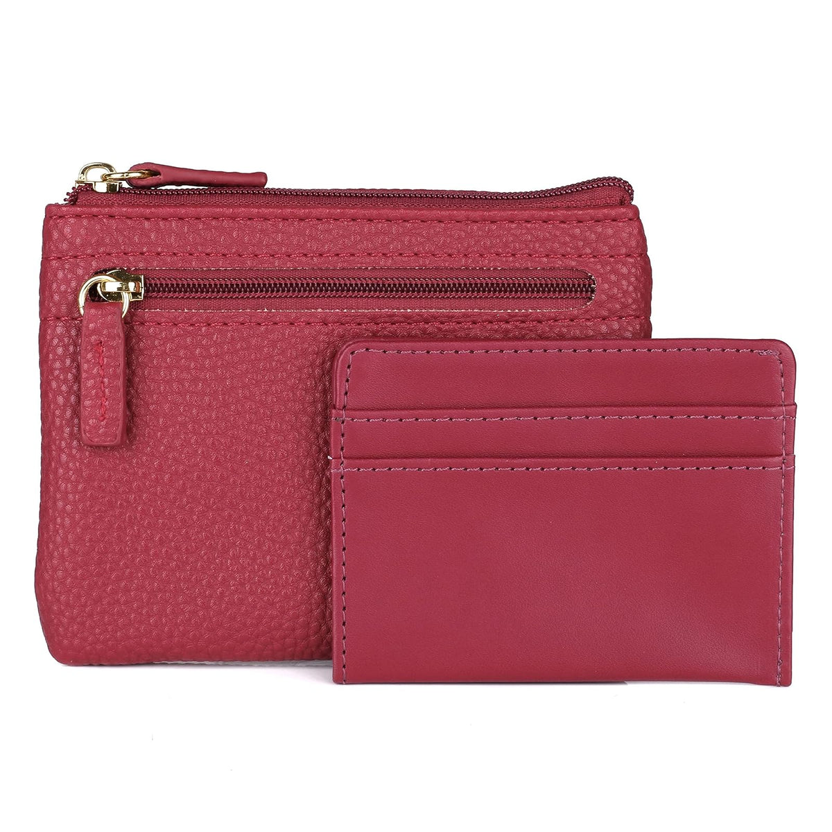 JYS Enterprise Julia Buxton Pebble RFID Pik-Me-Up® Large ID Coin / Card Case Red