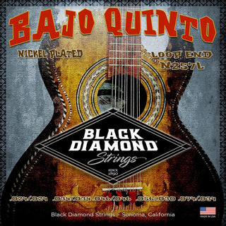 Black Diamond Strings® N257L Bajo Quinto Nickel Loop End .024| .034| .046| .056 030 | .074 .034