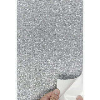 allgala Glitter, 8x12-Adhesive, Silver