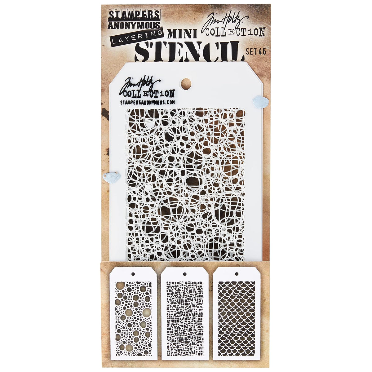 Stampers Anonymous Template Stencil, One Size, Set #46