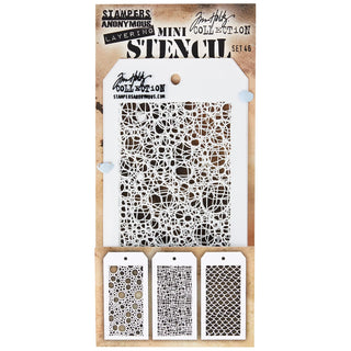 Stampers Anonymous Template Stencil, One Size, Set #46