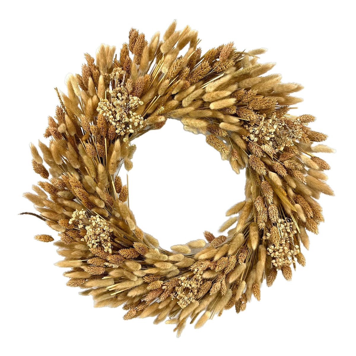 Galt International Wreath, 21", Brown Wheat