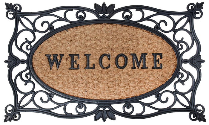 Esschert Design Rubber and Coir Welcome Doormat