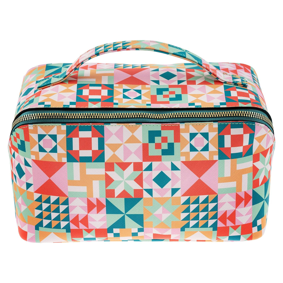 Karma Cosmetic Case, Jumbo, Quilt Blocks