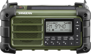 Sangean Radio, Portable, Forest Green
