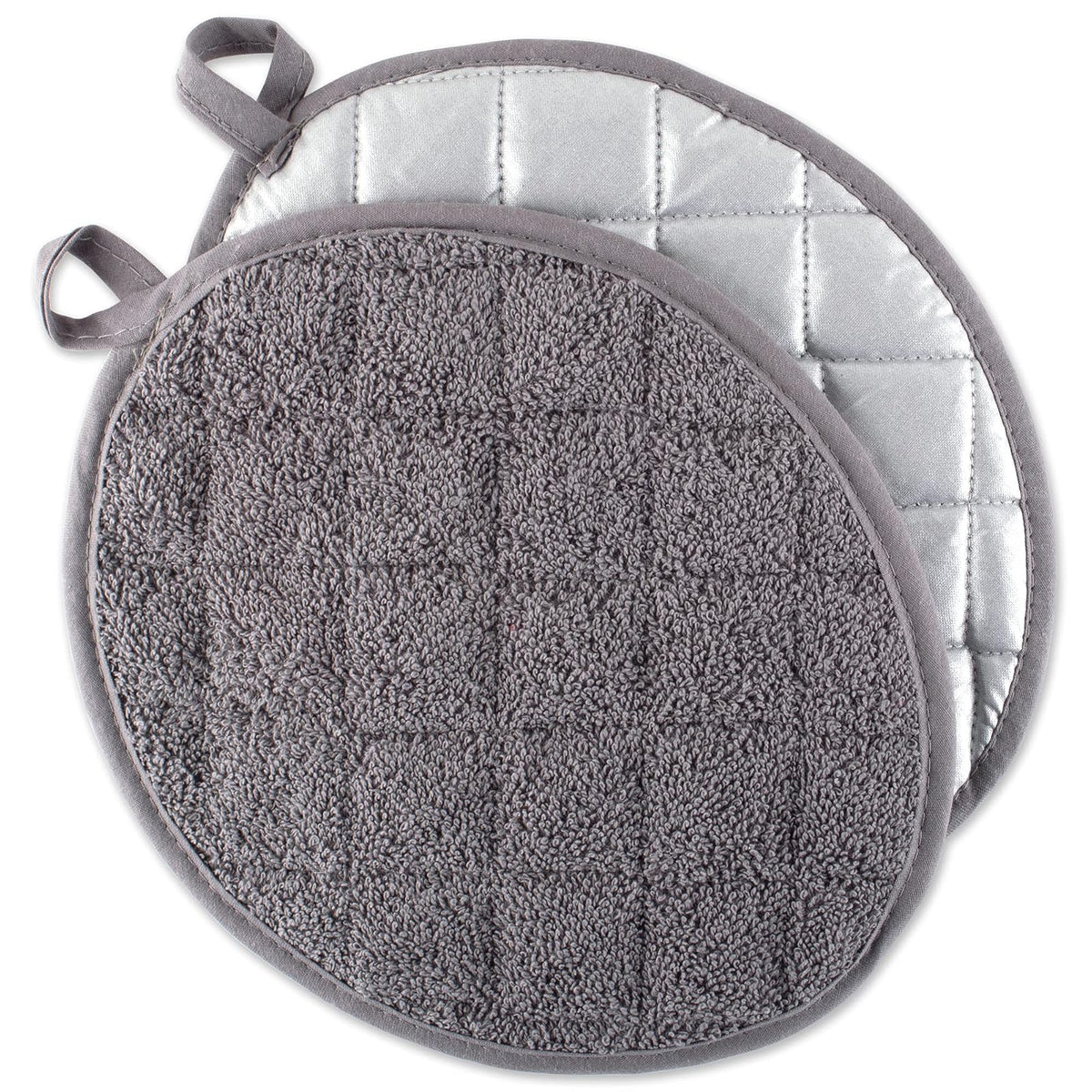 DII Pot Holder, Oval Potholder (2 Piece), Gray