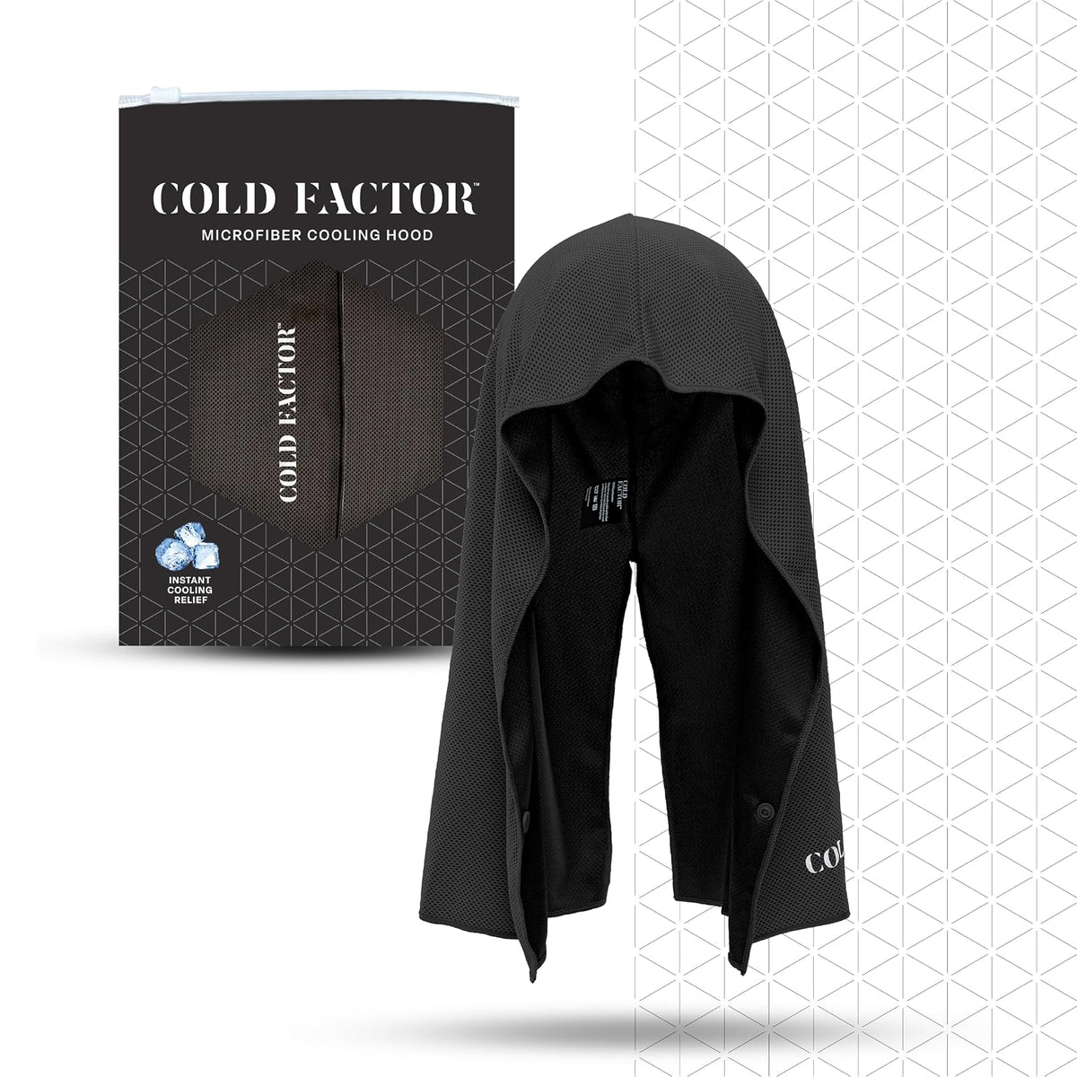COLD FACTOR Hat, Black, Towel Hood