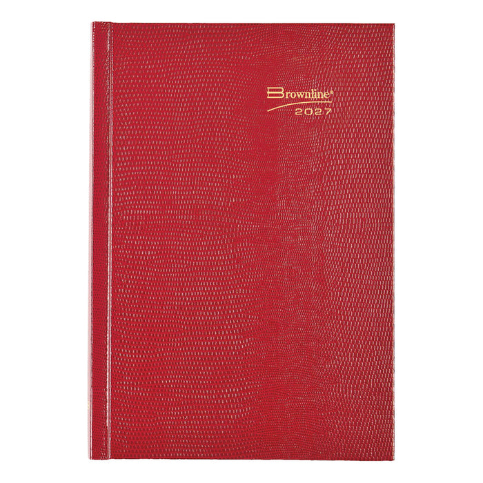 Rediform Planner, 8.25" x 5.75", Bright Red