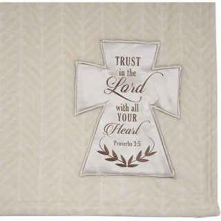 Pavilion Gift Company Blanket, 50 x 60", Cream