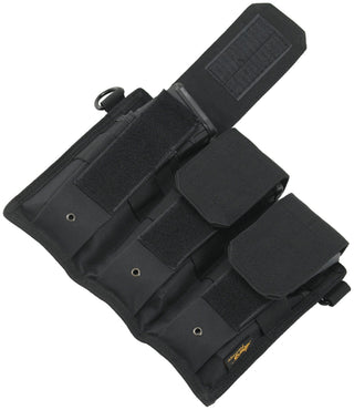 US PeaceKeeper Products P30037 - Triple Magazine Pouch - Heavy Duty Water Resistant Fabric - Easy Attachment - Black