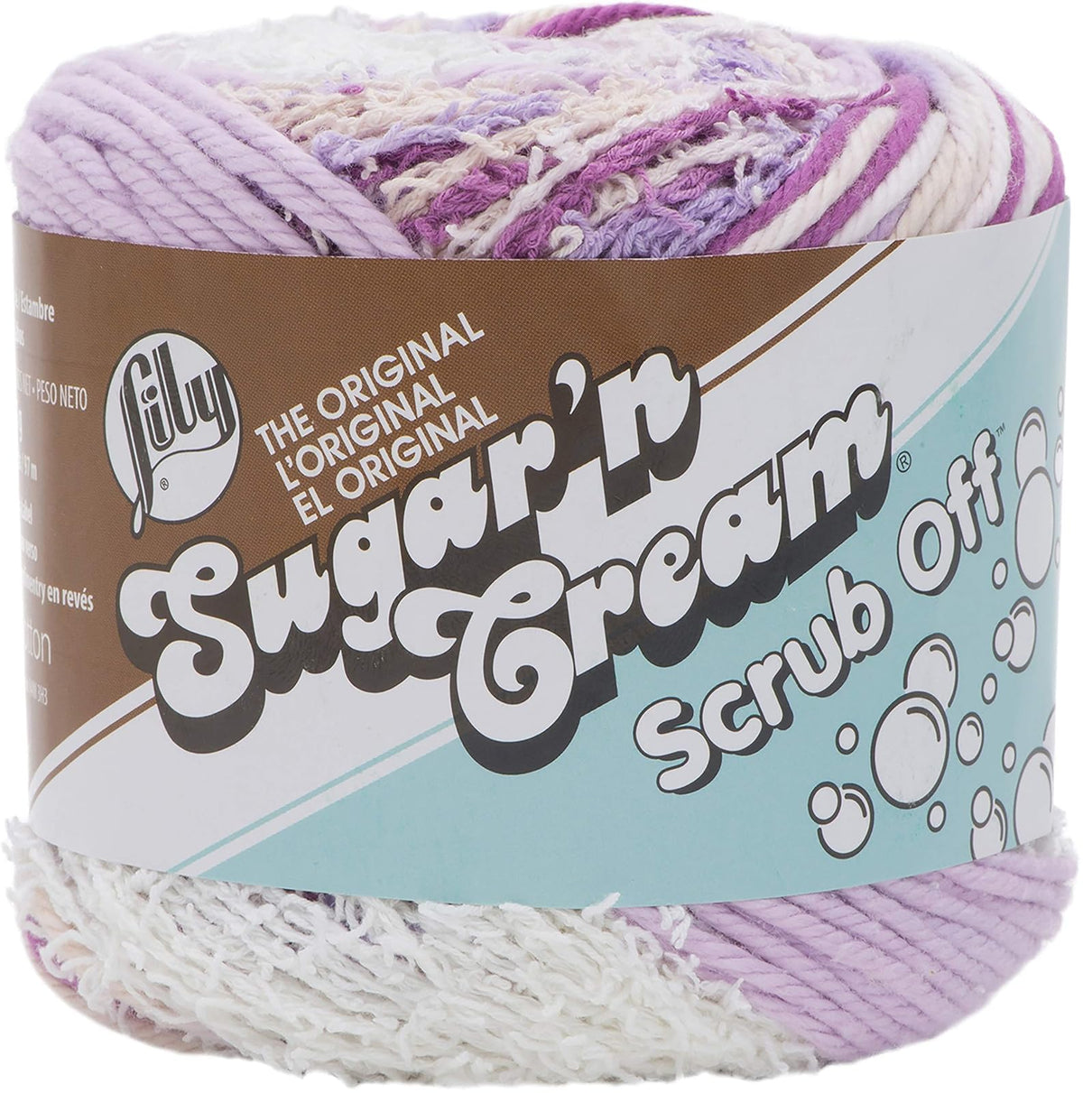 Spinrite Yarns (CA) Lily Yarn Sugar & Cream, Pretty Purple