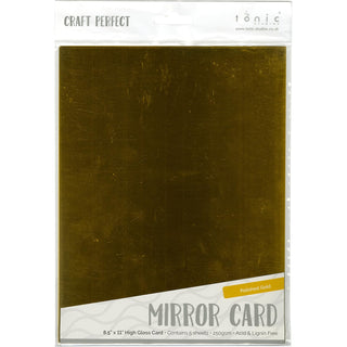 TONIC STUDIOS Card Stock, 8.5x11 inches, Polished Gold