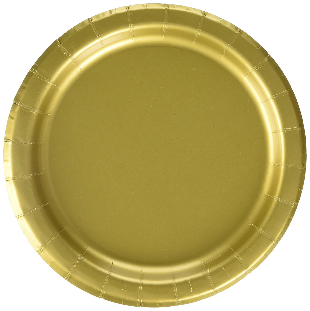 Unique Industries, Cake Paper Plates, 20 Pieces - Gold