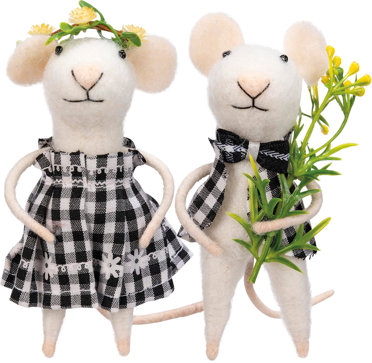 Primitives by Kathy Figurine, 2.50" x 4.50" x 2.75", Sam & Sue Mice