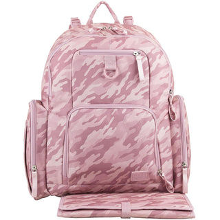 BODHI Backpack, 17 x 13 x 6.25 Inches, Pink Camo