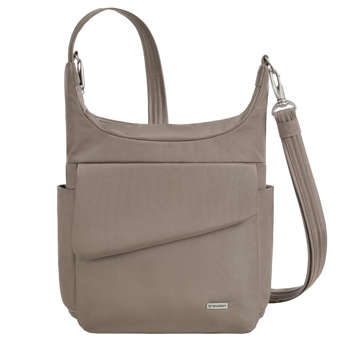 Travelon Handbag, 9" x 12.5" x 3.5" Center Height:9.5", Hazelnut
