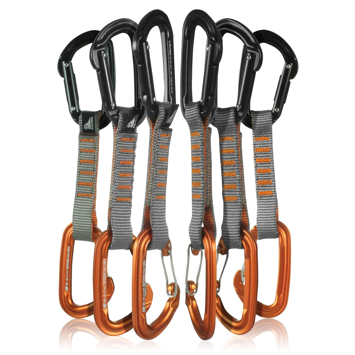 Fusion Carabiner, M-XL (Harness only), Orange/Black