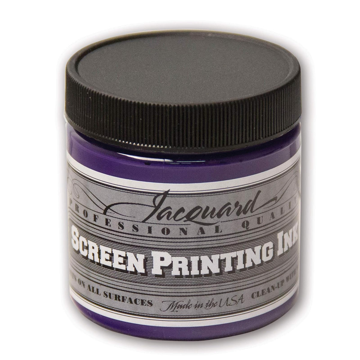 Jacquard Professional Screen Print Ink, Water-Soluable, 4oz Jar, Opaque Violet (127)
