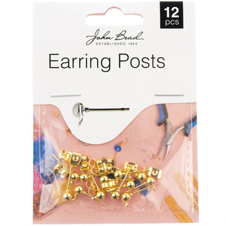 John Bead Jewelry Finding, 5x16mm, Gold