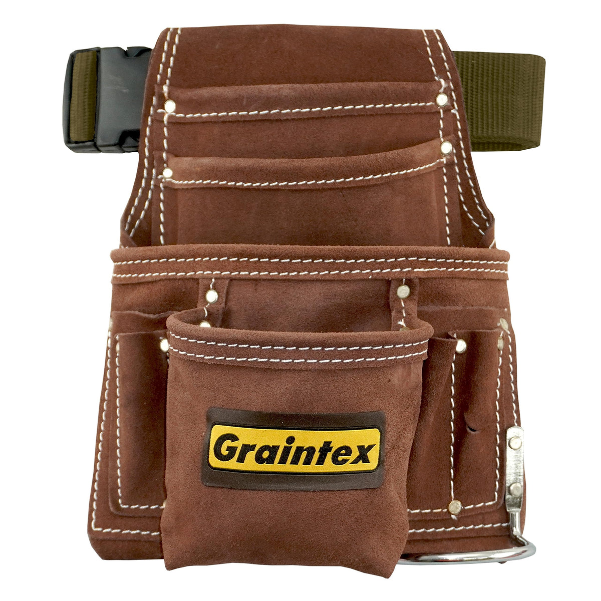Graintex Utility Holster Pouch, 10-Pocket, Brown