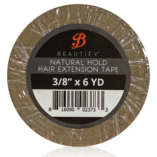 Walker Tape Hair Extension, 3/8" x 6 Y, Clear,Brown