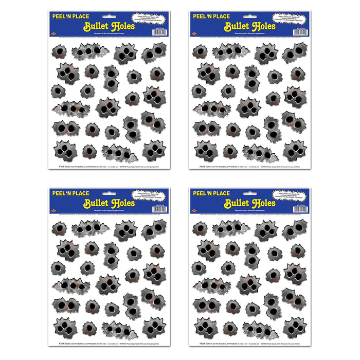 Beistle Sticker Decal, 12" x 15", Gray/Black