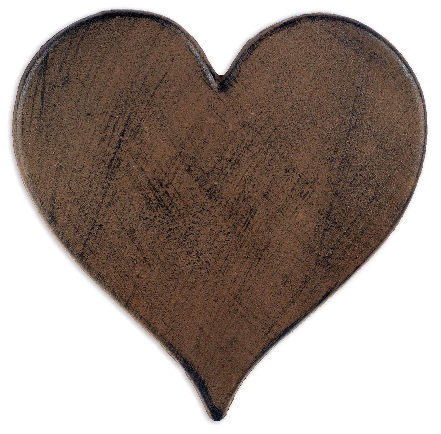 Sunset Vista Heart Cast Iron Stepping Stone, 12-Inch