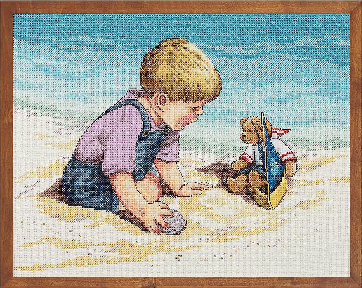 DESIGN WORKS Seashore Fun Counted Cross Stitch Kit