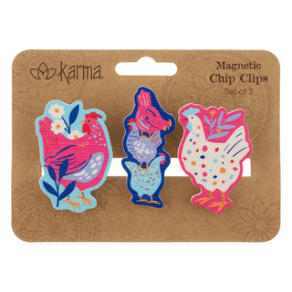 Karma Gift Paper Clip Clamp, One Size, Chickens