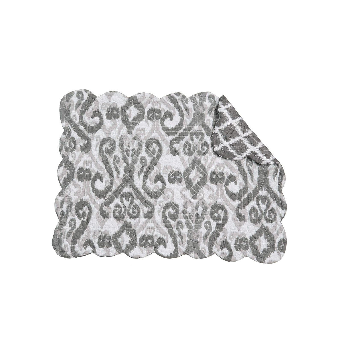C&F Home Placemat, 13" x 19", Gray