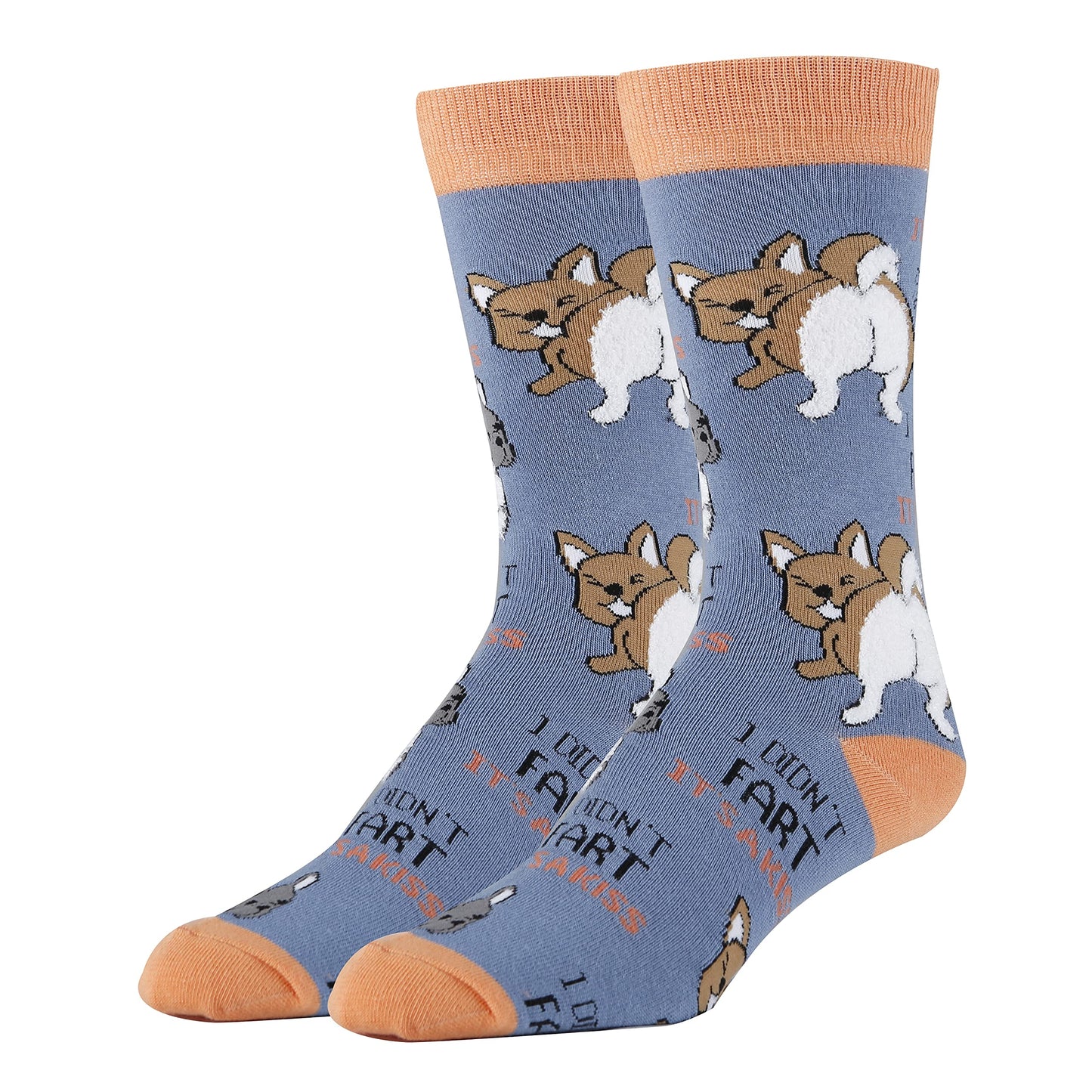 Oooh Yeah! Socks, Mens Cotton Crew Sock (Not a Fart)