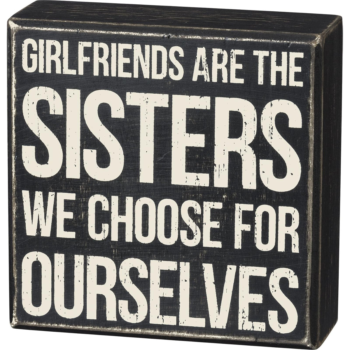 Primitives by Kathy Decorative Signage, Small, Black