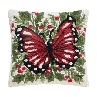 Peking Handicraft Pillow, Large, Red/Black Multi