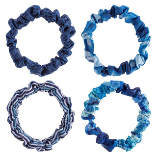 Karma Hair Tie, 1 Count (Pack of 4), Blue Oasis
