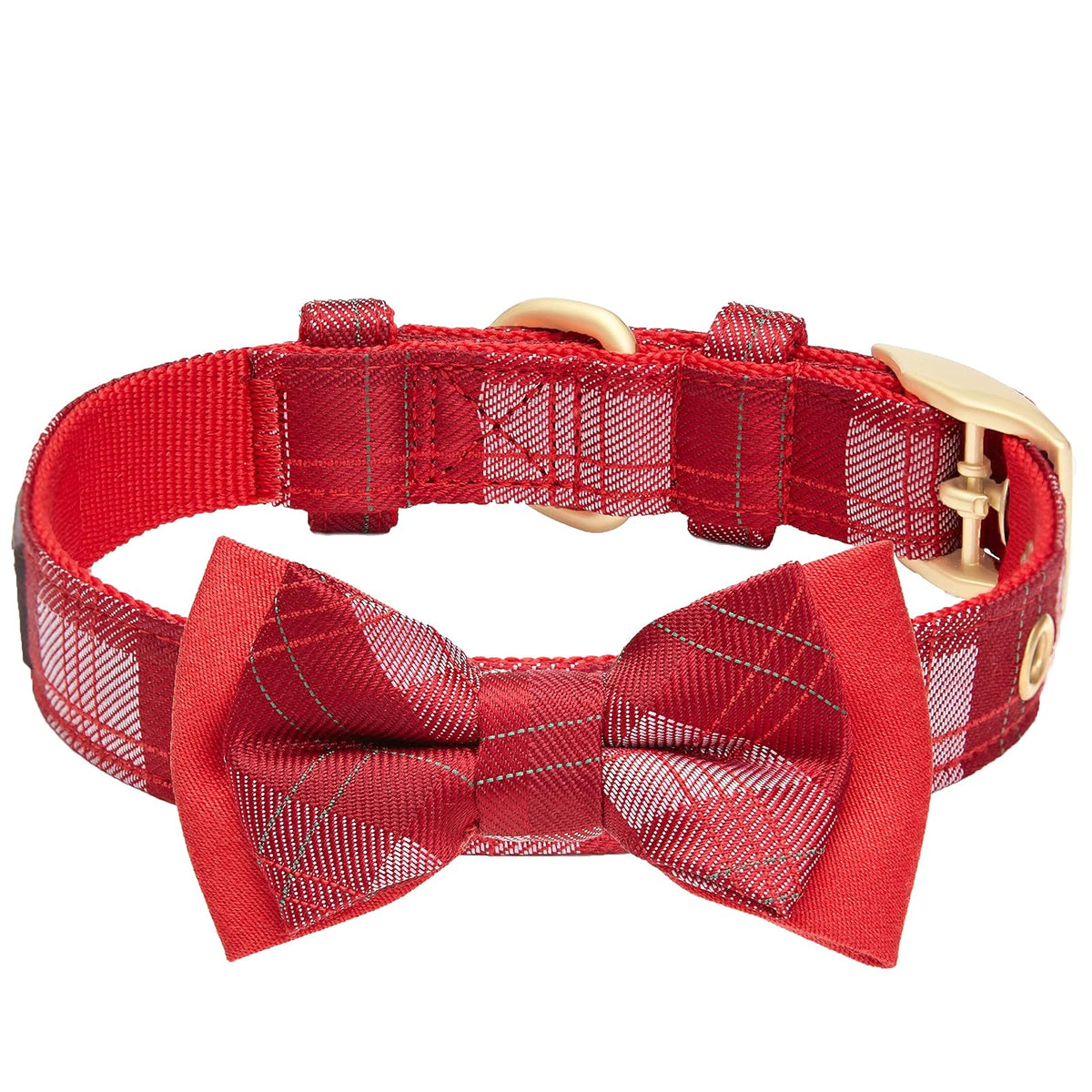 Blueberry Pet Animal Collar, Medium, Plaid