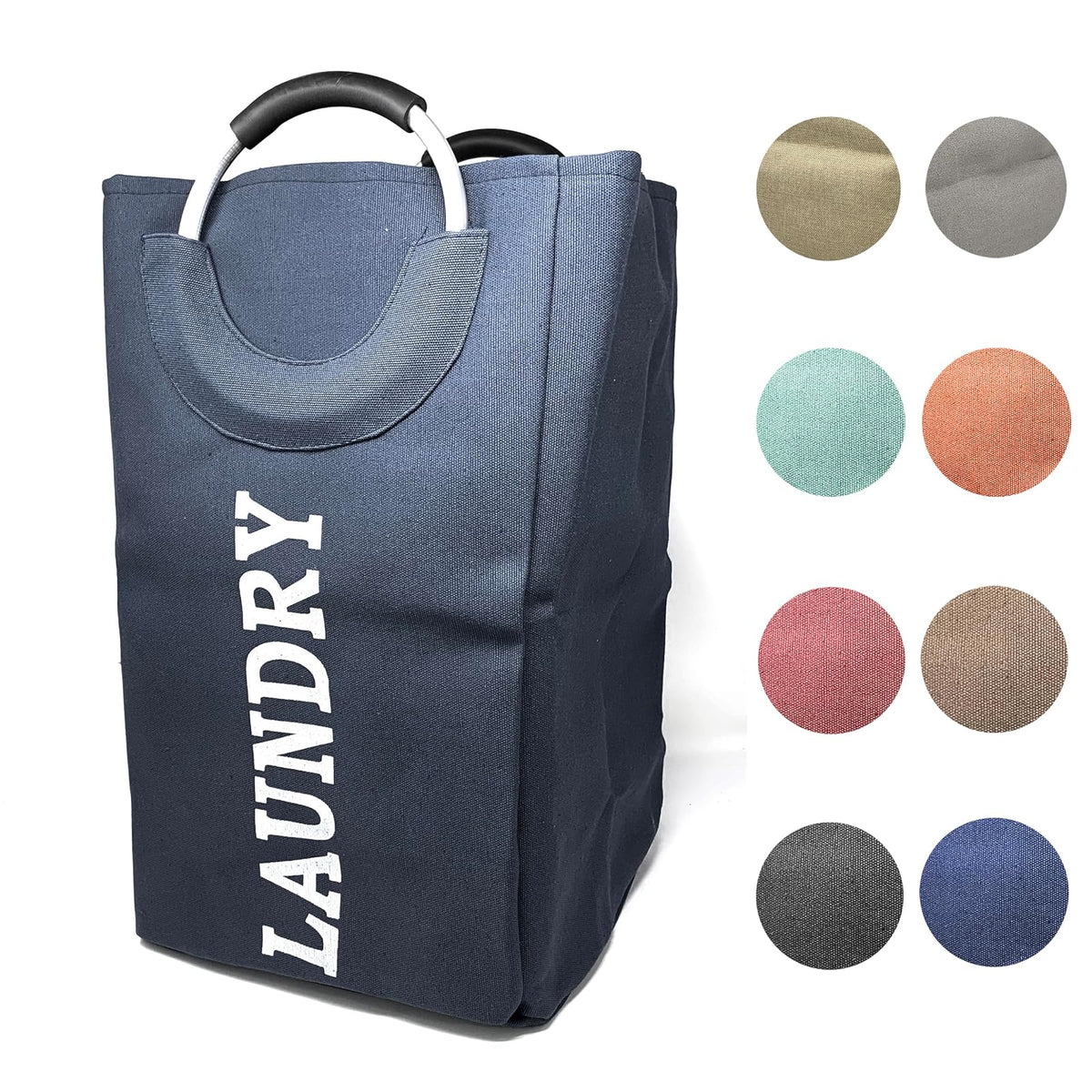 allgala Laundry Hamper, Medium, Navy