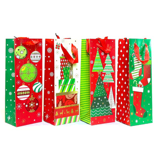 allgala Gift Wrap, 14 Inch (Pack of 12), Red, Green
