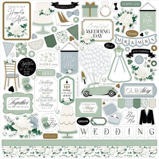 Echo Park Paper Sticker Decal, 12"x12", Multi-colored
