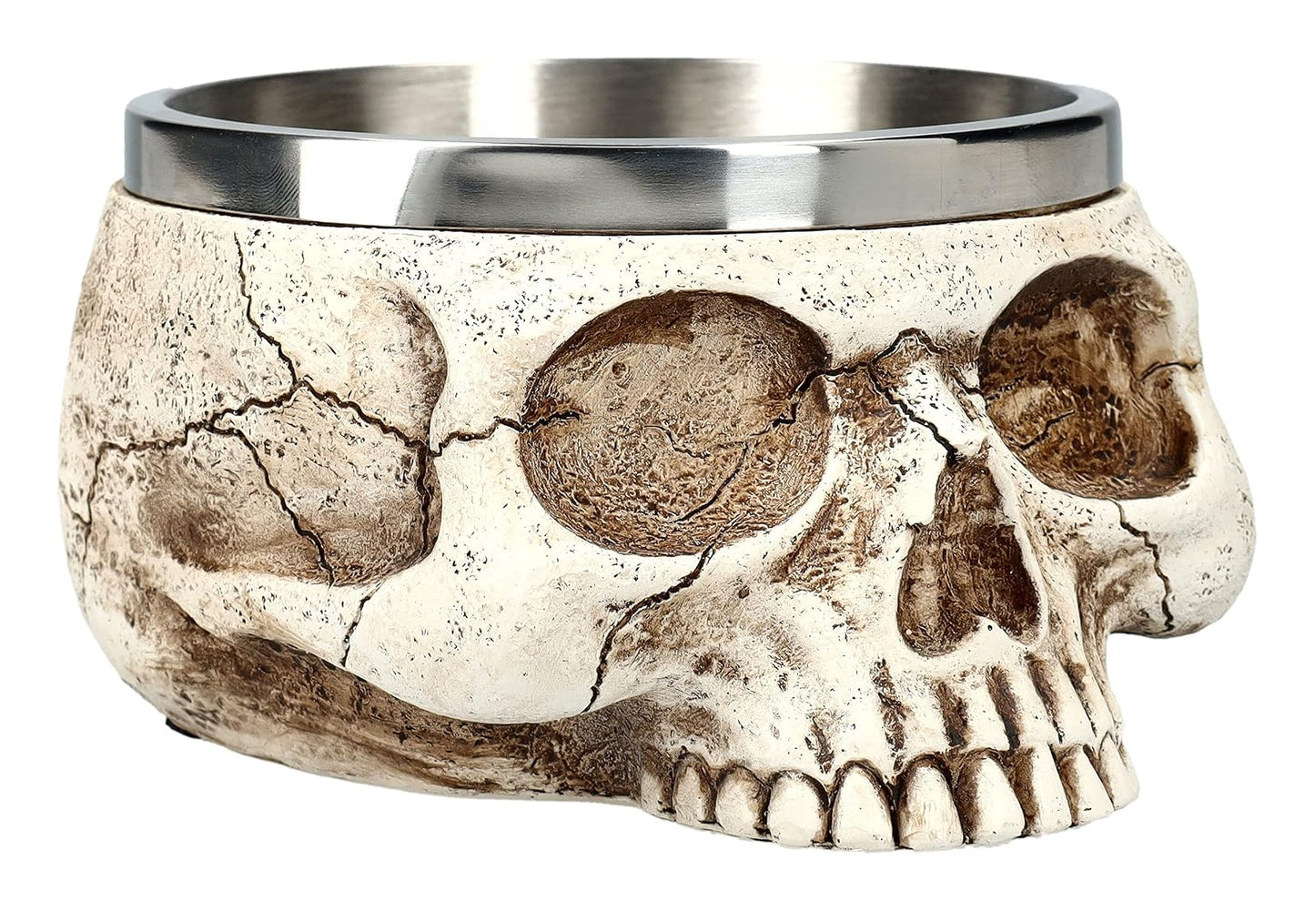 Pacific Trading Giftware Skull Smugdge Bowl, 5.5-inch Length, Resin