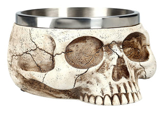 Pacific Trading Giftware Skull Smugdge Bowl, 5.5-inch Length, Resin