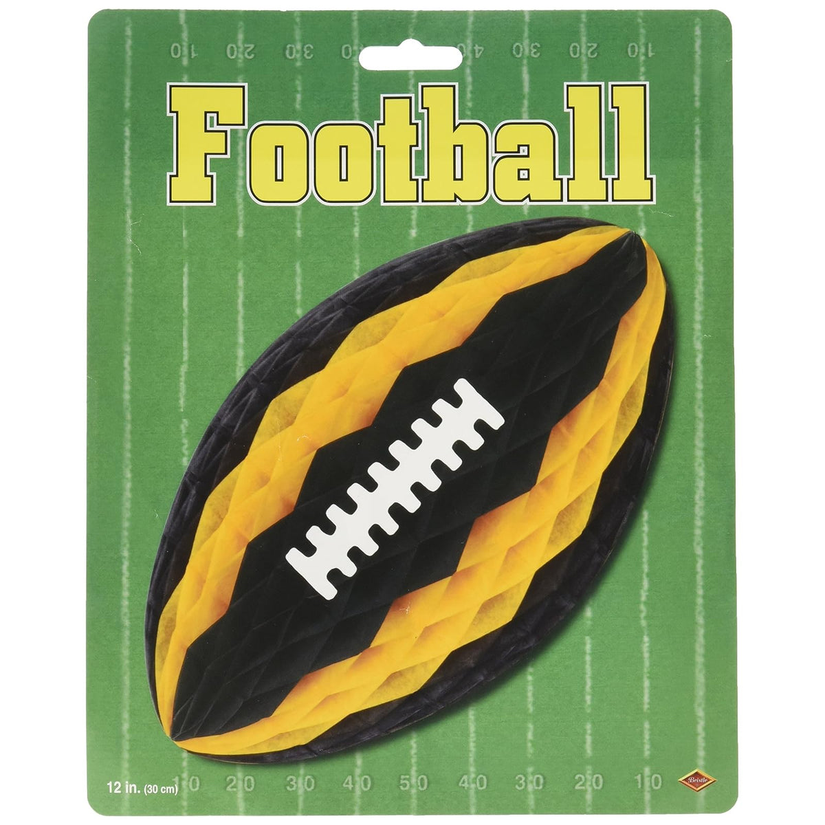 Beistle Hanging Ornament, 12", Black/Golden Yellow