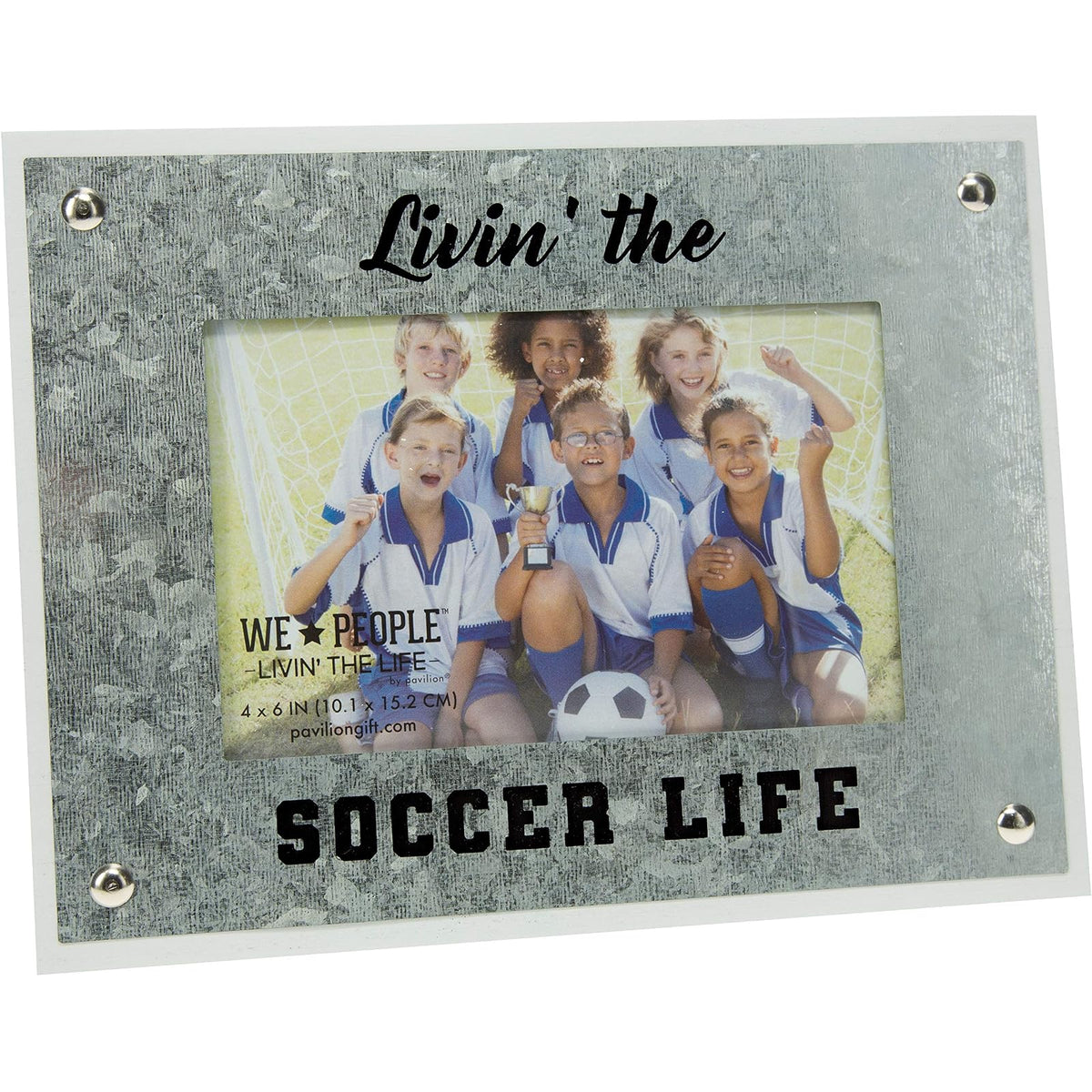 Pavilion Gift Company Picture Frame, 8.4x6.4 inches, Silver
