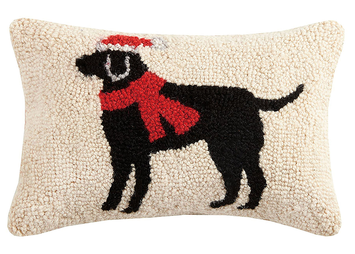 Peking Handicraft Pillow, 8 inches x 12 inches, Black