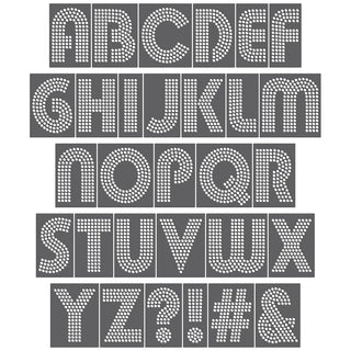 Rhinestone Genie Template Stencil, 3mm, Black