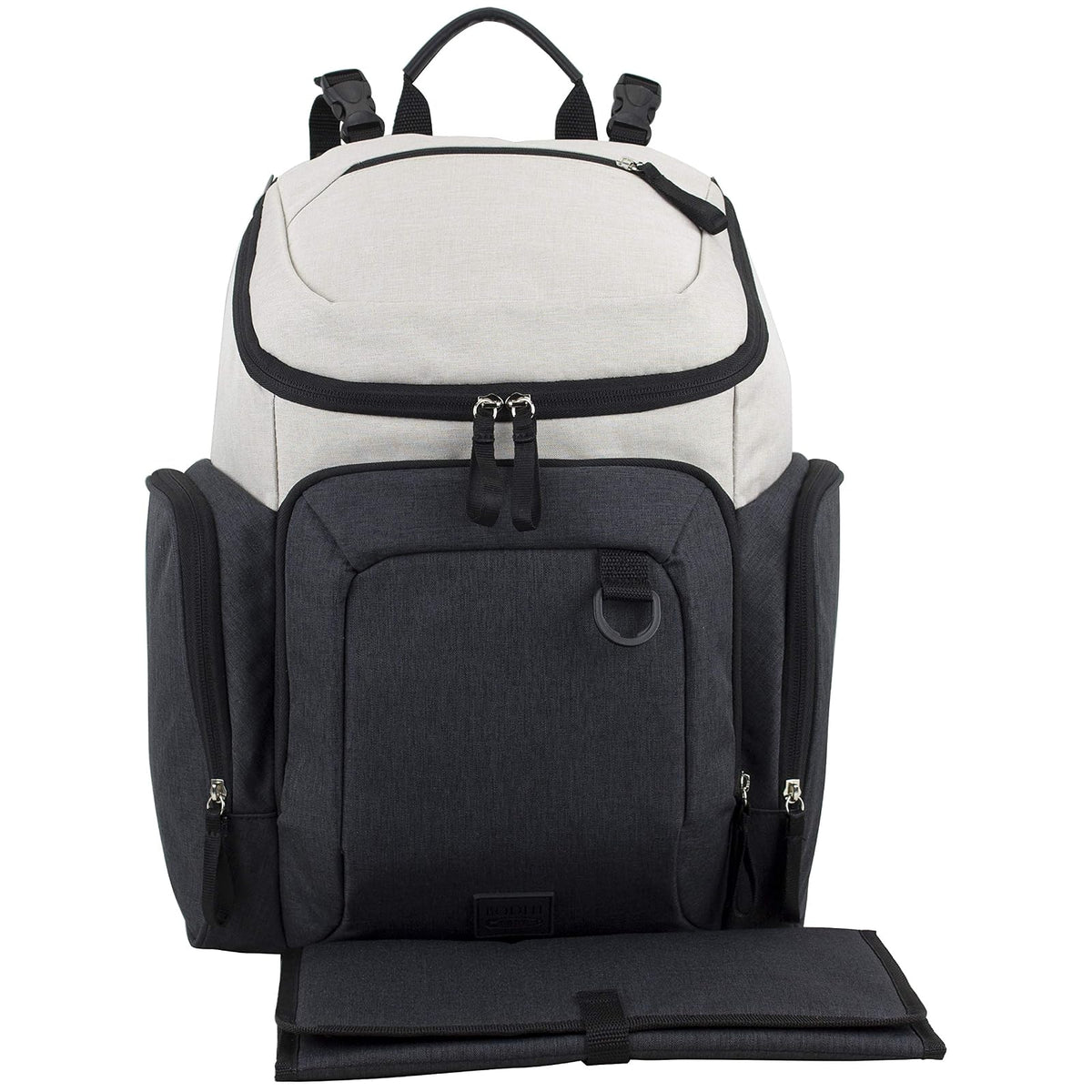 BODHI Backpack, 16.75 x 12.5 x 7 Inches, Oatmeal Black Combo Chambray