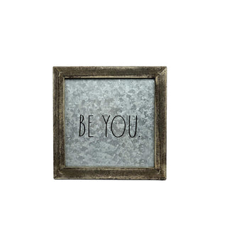 Rae Dunn Decorative Signage, 8 x 2.25 x 8 inches, Be You