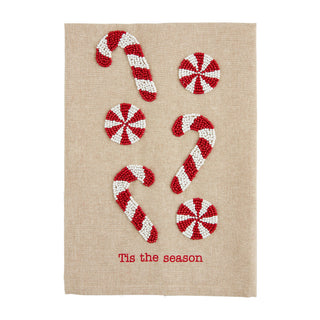 Mud Pie Towel, One Size, Candy Cane