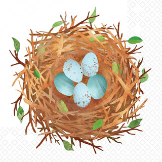 Boston International Disposable Napkin, 5" x 5", Bird Nest