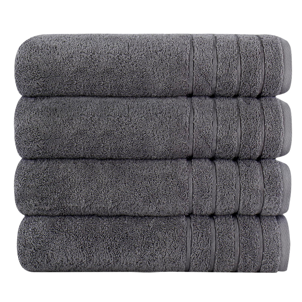 Towels Beyond Towel, 4-Piece Hand Towel Set, Grey
