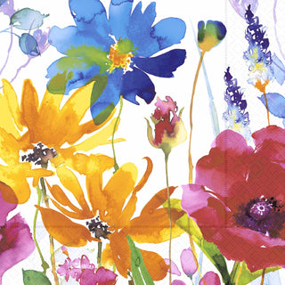 Boston International Disposable Napkin, 5" x 5", Primary Floral